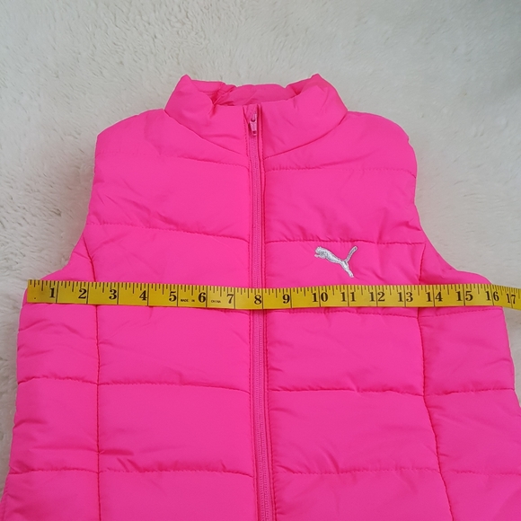 Puma Full Zip Puffer Vest Sz Medium - Picture 4 of 13